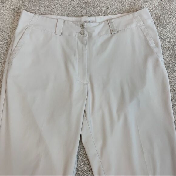 NIKE Golf Cream beige pants Sz 14 Fit Dry tennis hiking outdoors NWOT - Picture 3 of 11